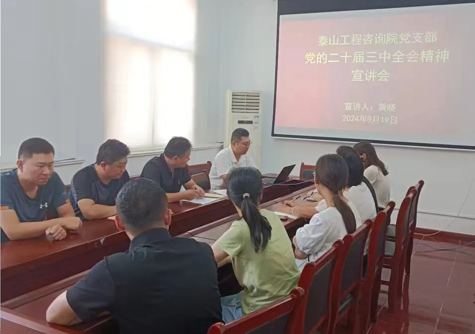 咨詢院黨支部開展黨的二十屆三中全會(huì)精神宣講活動(dòng)
